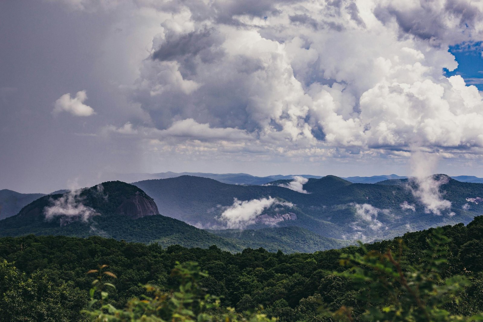 A breathtaking view of the Blue Ridge Mountains in Asheville, NC - perfect for your summer vacation ideas list