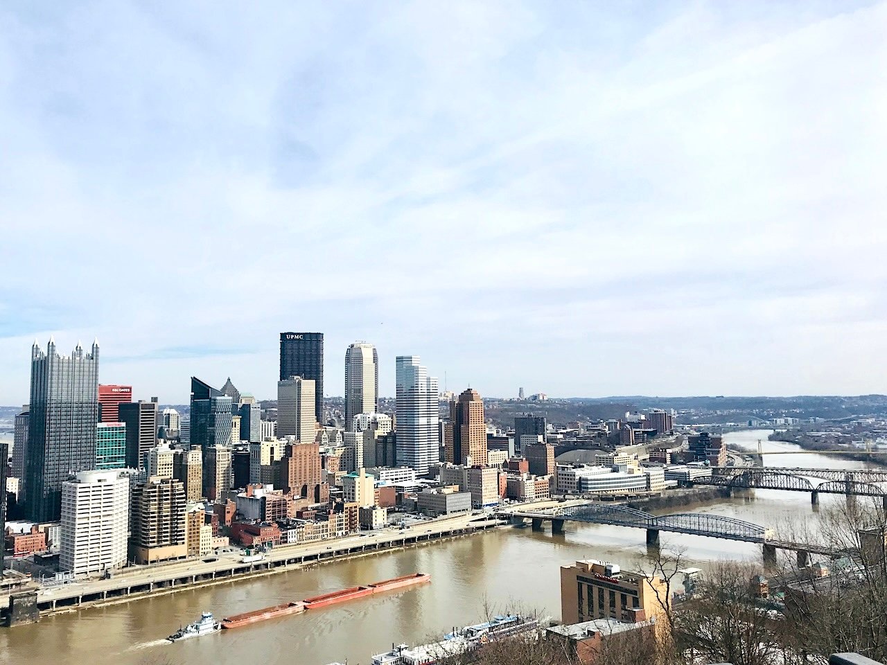 Views of downtown Pittsburgh, taken at Mount Washington