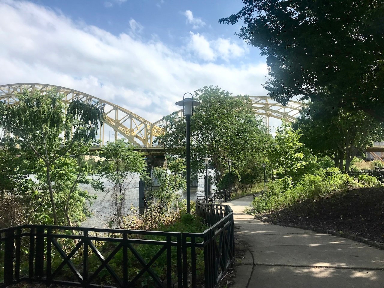 Three Rivers heritage trail in Pittsburgh