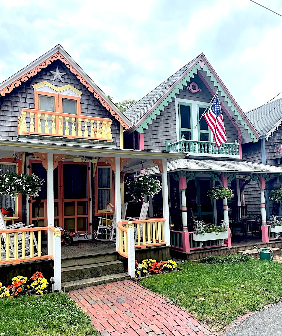 Gingerbread cottages in Oak Bluffs, Martha's Vineyard